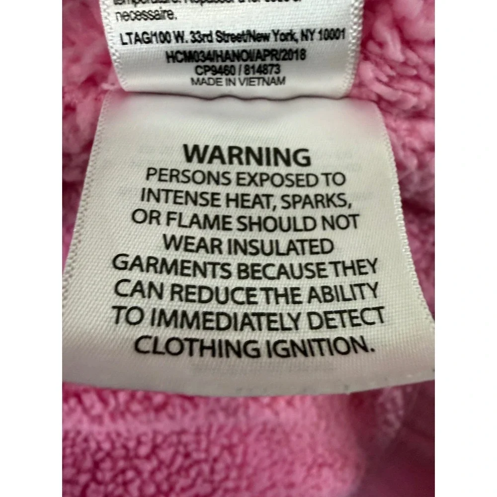 Carhartt Sherpa Lined Hooded Duck Girls 2T Pink Canvas Jacket Coat Good - Picture 7 of 14